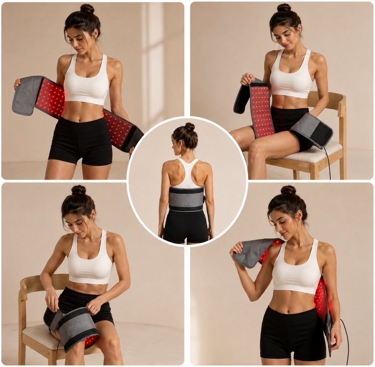Red Light Therapy Belt for Lower Back | 660nm + 850nm